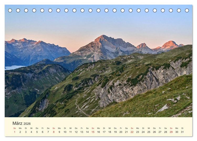Produktbild: Wandergl&uuml;ck im Allg&auml;u (Tischkalender 2026 DIN A5 quer), CALVENDO Monatskalender