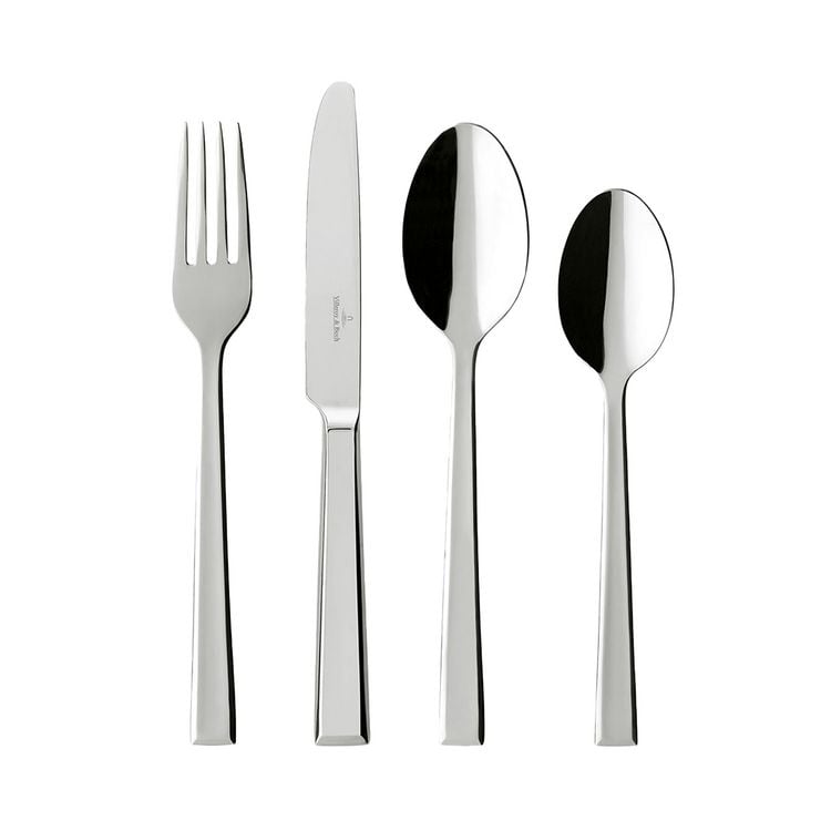 Produktbild: Villeroy & Boch Victor Besteck-Garnitur 24er Set Edelstahl spülmaschinenfest Silber, Platin 4003686326125