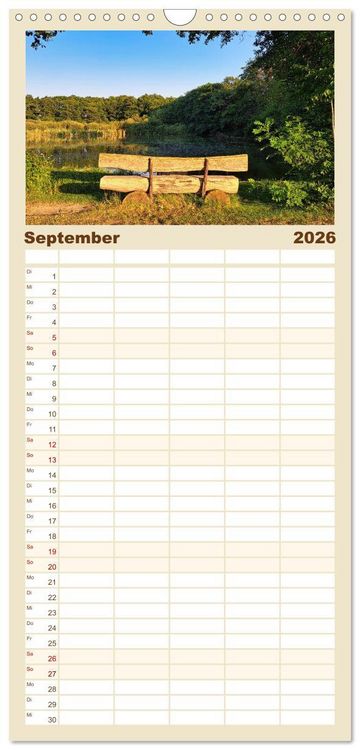 Produktbild: Familienplaner 2026 - Unterwegs in Wachau mit 5 Spalten (Wandkalender, 21 x 45 cm) CALVENDO