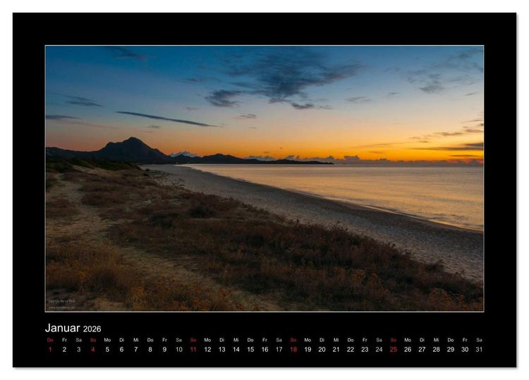 Produktbild: Die Trauminsel Sardinien (Tischkalender 2026 DIN A5 quer), CALVENDO Monatskalender