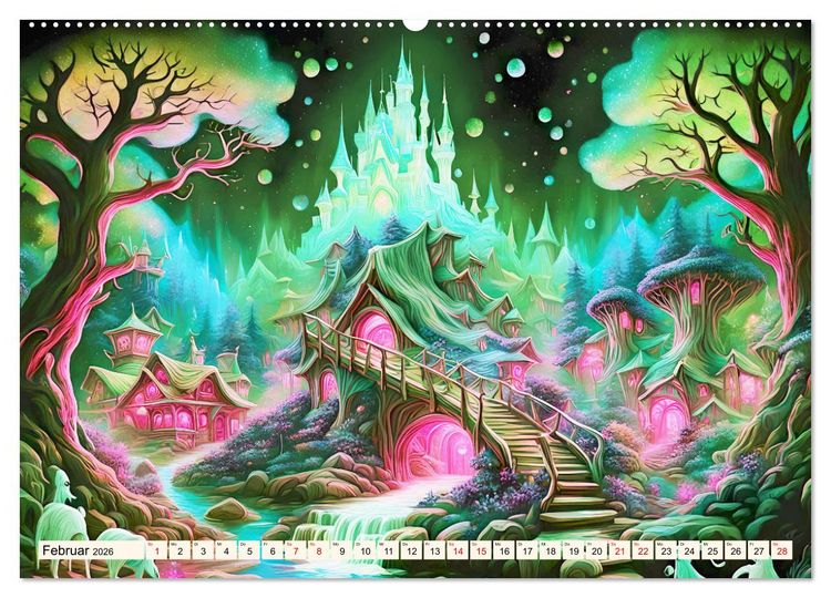 Produktbild: Verzauberte Schl&ouml;sser (Wandkalender 2026 DIN A2 quer), CALVENDO Monatskalender
