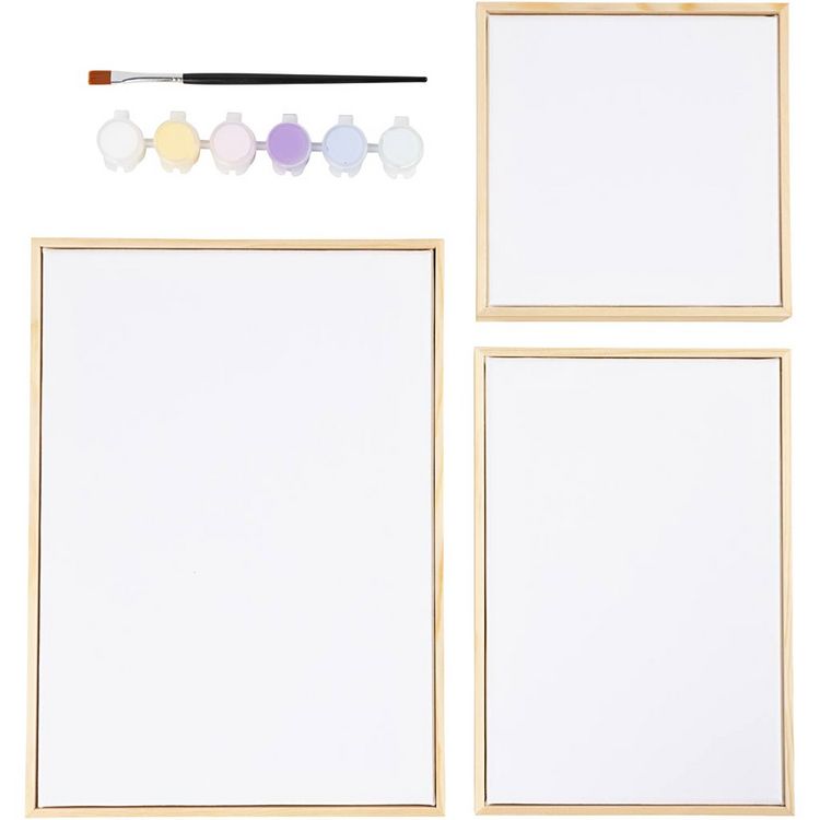 Produktbild: Creativ Company Mix Gespannte Leinwand, Pastellfarben