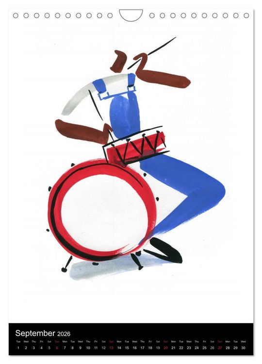 Produktbild: JAZZ swinging New Orleans (Wall Calendar 2026 DIN A4 portrait), CALVENDO 12 Month Wall Calendar