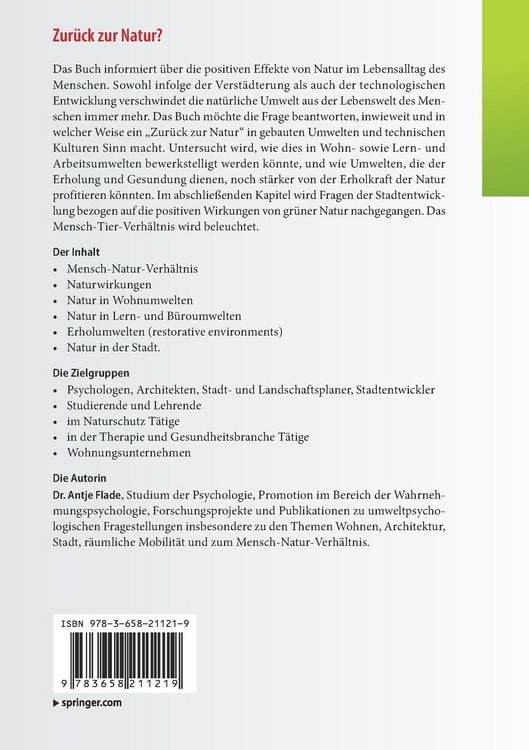 Produktbild: Zur&uuml;ck zur Natur?