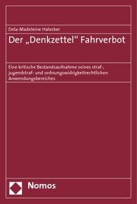 Produktbild: Der 'Denkzettel' Fahrverbot