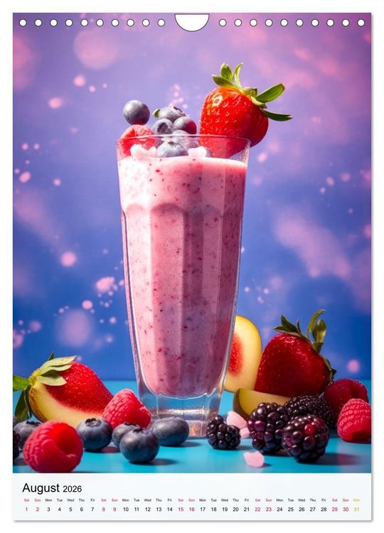 Produktbild: Smoothie Symphony (Wall Calendar 2026 DIN A4 portrait), CALVENDO 12 Month Wall Calendar