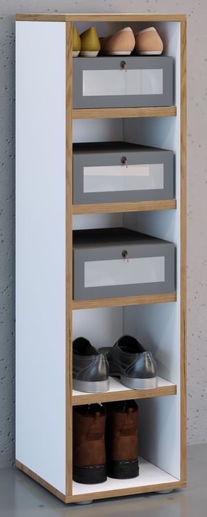 Produktbild: Holz Regal Schuhschrank Schuhregal Salia B30
