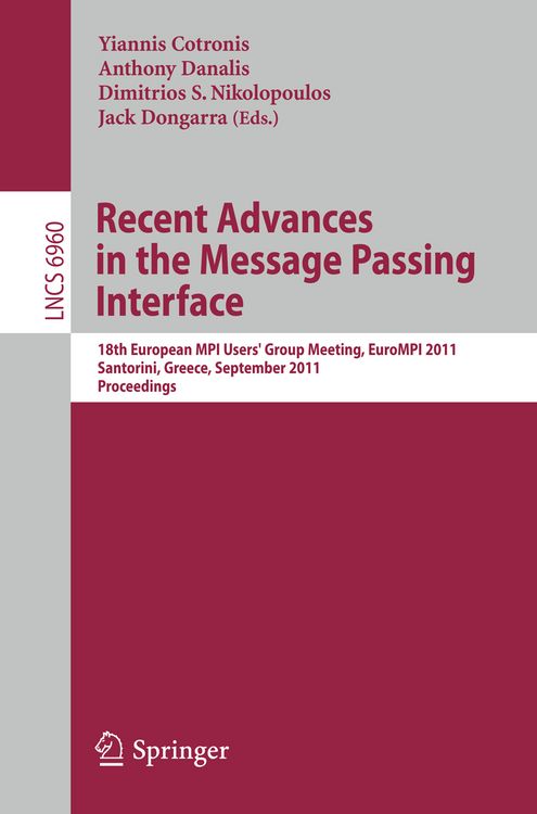 Produktbild: Recent Advances in the Message Passing Interface