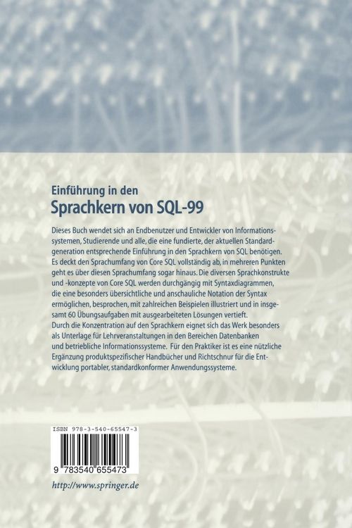 Produktbild: Einf&uuml;hrung in den Sprachkern von SQL-99