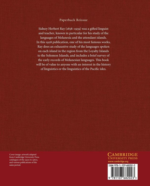 Produktbild: A Comparative Study of the Melanesian Island Languages