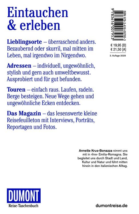 DUMONT Reise-Taschenbuch Reiseführer Emilia-Romagna