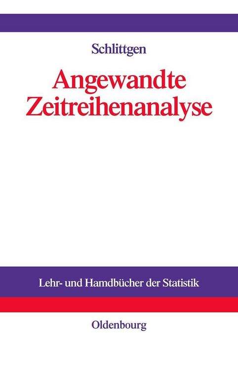 Produktbild: Angewandte Zeitreihenanalyse
