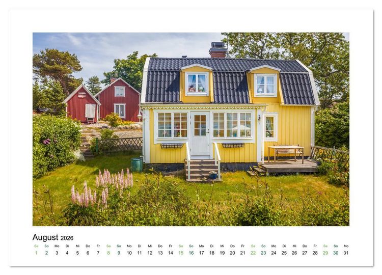 Produktbild: Landh&auml;user mit Charme (Wandkalender 2026 DIN A3 quer), CALVENDO Monatskalender