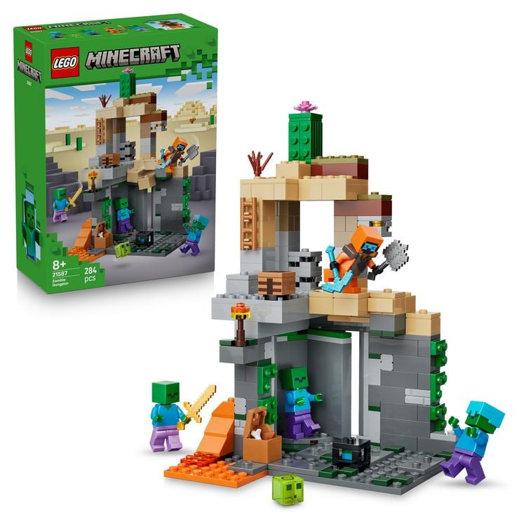 Produktbild: LEGO Minecraft 21587 Zombieverlies, Spielzeug f&uuml;r Kinder ab 8 Jahren