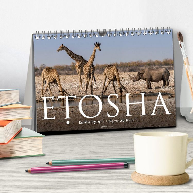 Produktbild: ETOSHA &ndash; Namibia Highlights (Tischkalender 2026 DIN A5 quer), CALVENDO Monatskalender