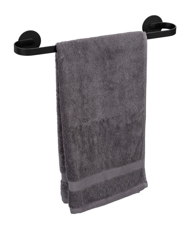 Produktbild: Turbo-Loc&reg; Badetuchstange Uno Mod. Bivio Black matt, 40 cm, aus Aluminium