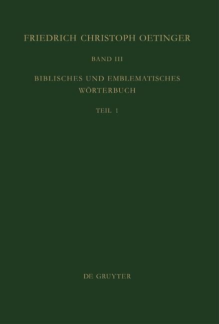 Produktbild: Biblisches und emblematisches W&ouml;rterbuch