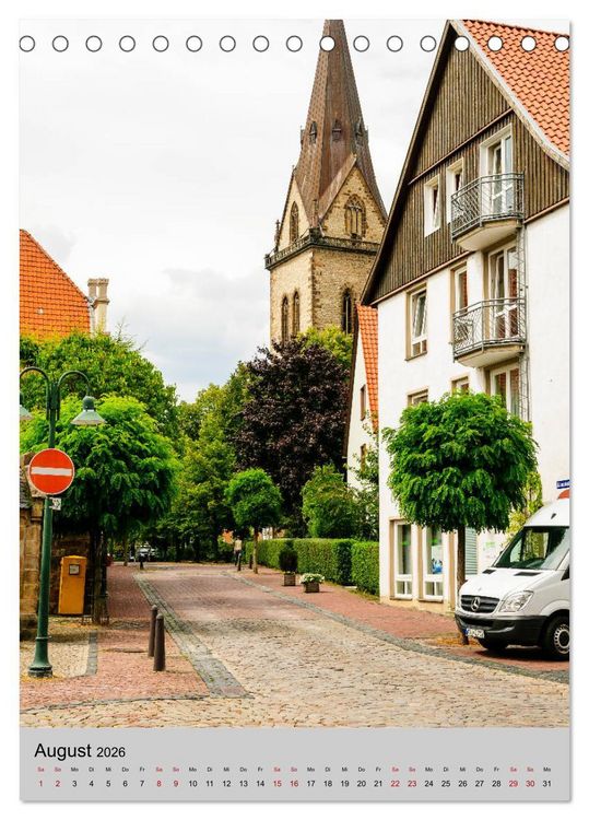 Produktbild: Warburg - Ansichten einer Stadt (Tischkalender 2026 DIN A5 hoch), CALVENDO Monatskalender