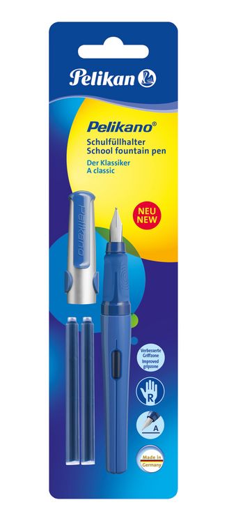 Produktbild: Pelikan Schulf&uuml;llhalter Pelikano P480, Blau, Feder A, f&uuml;r Rechtsh&auml;nder