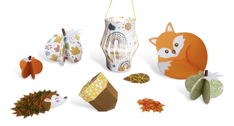 Produktbild: URSUS Kinder-Bastelsets Papier-Bastelset Woodland friends