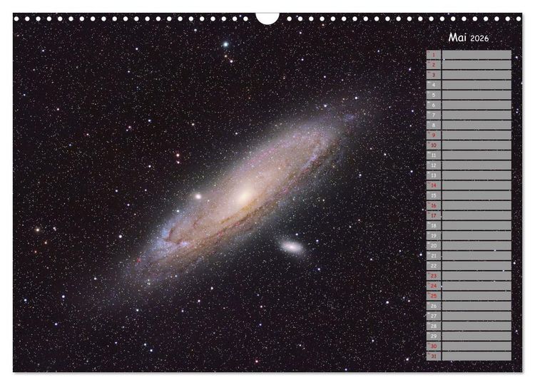 Produktbild: Deep-Sky Amateurastronomie (Wandkalender 2026 DIN A3 quer), CALVENDO Monatskalender