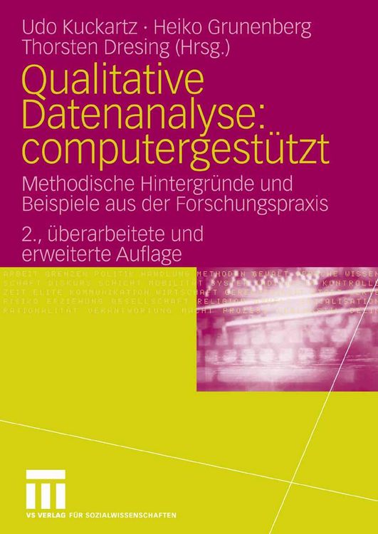 Produktbild: Qualitative Datenanalyse: computergest&uuml;tzt.