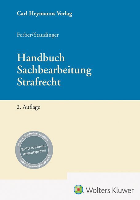 Produktbild: Handbuch Sachbearbeitung Strafrecht