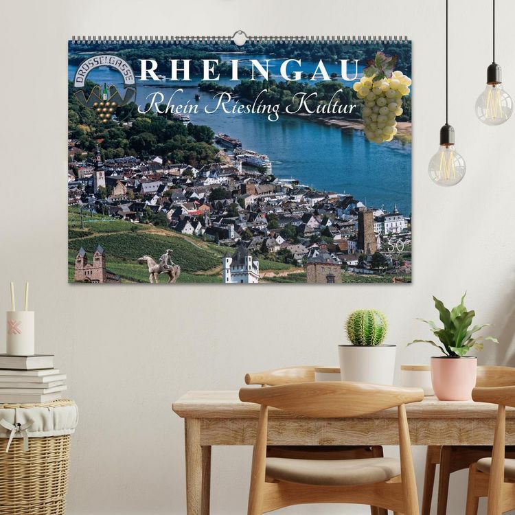Produktbild: Rheingau - Rhein Riesling Kultur (Wandkalender 2026 DIN A2 quer), CALVENDO Monatskalender