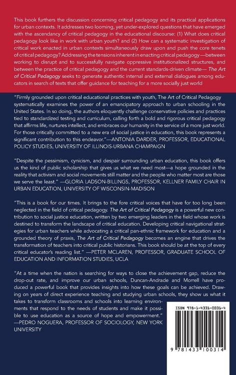 Produktbild: The Art of Critical Pedagogy