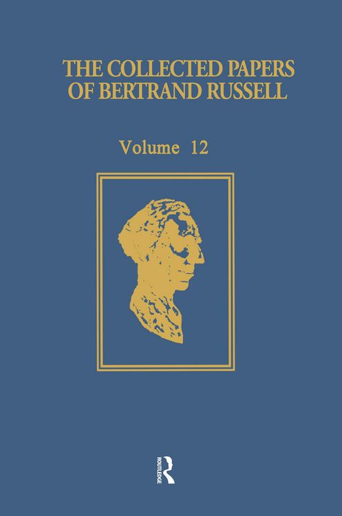 Produktbild: The Collected Papers of Bertrand Russell, Volume 12