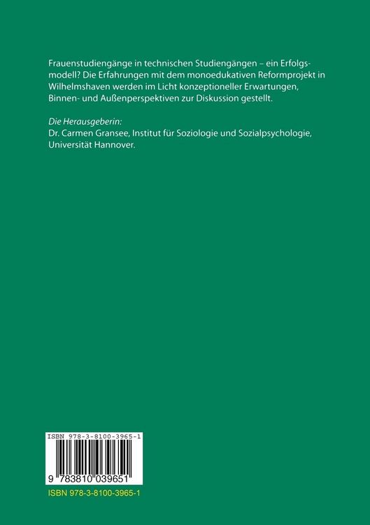 Produktbild: Der Frauenstudiengang in Wilhelmshaven