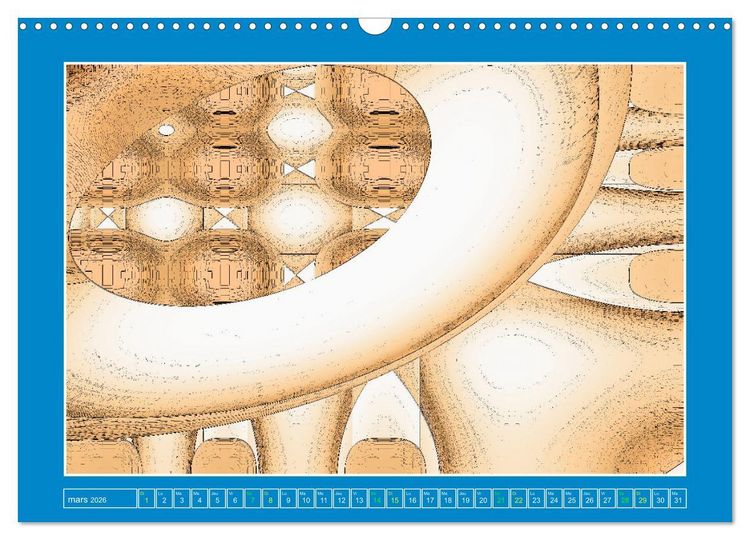 Produktbild: Art abstrait et contemporain (Calendrier mural 2026 DIN A3 vertical), CALVENDO calendrier mensuel