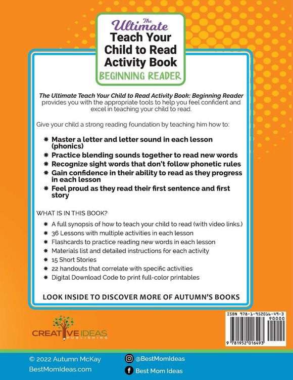 Produktbild: The Ultimate Teach Your Child to Read Activity Book - Beginning Reader