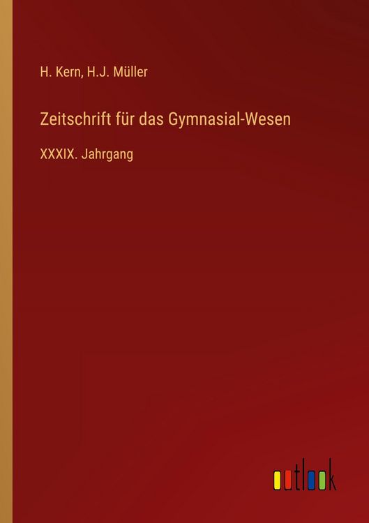 Produktbild: Zeitschrift f&uuml;r das Gymnasial-Wesen