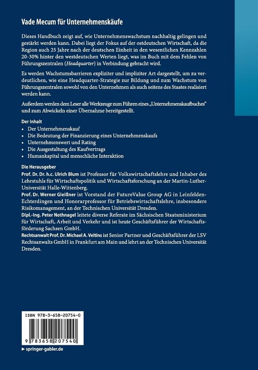 Produktbild: Vade Mecum f&uuml;r Unternehmensk&auml;ufe