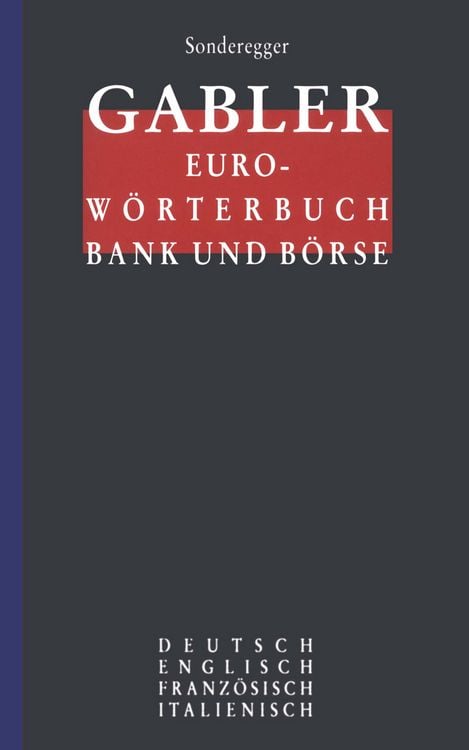 Produktbild: Gabler Euro-W&ouml;rterbuch Bank und B&ouml;rse