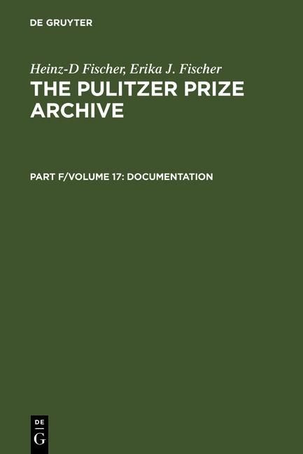 Produktbild: Complete Historical Handbook of the Pulitzer Prize System 1917-2000