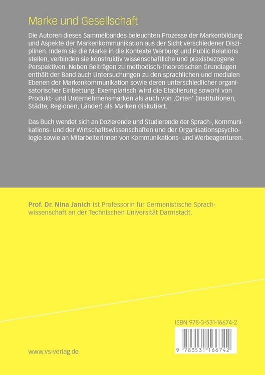 Produktbild: Marke und Gesellschaft