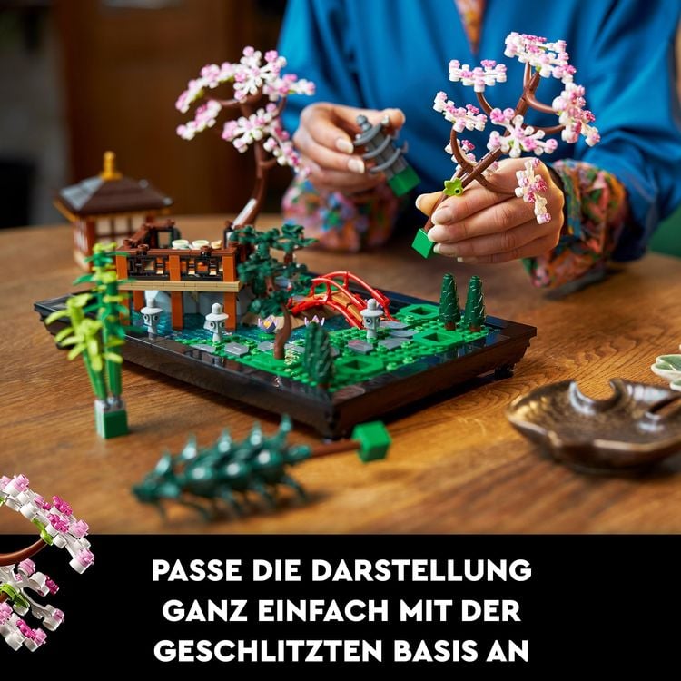 LEGO Icons 10315 Garten der Stille, Botanical-Garten-Set mit Lotusblumen