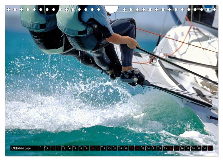 Produktbild: SEGELN - unterwegs mit dem Wind (Wandkalender 2026 DIN A4 quer), CALVENDO Monatskalender