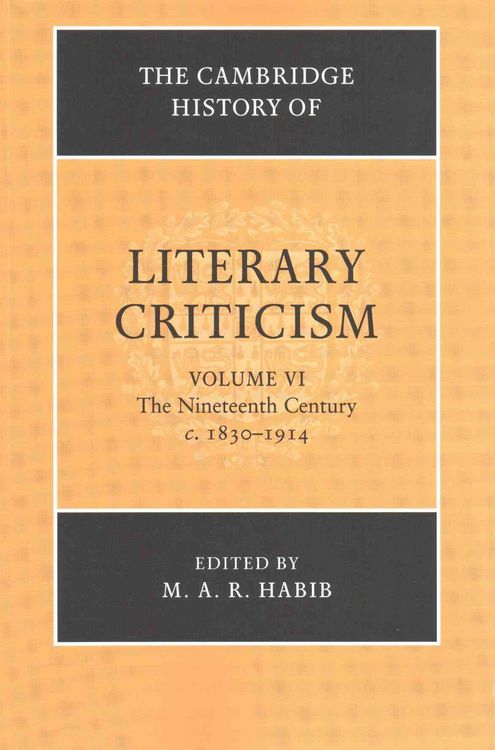 Produktbild: The Cambridge History of Literary Criticism
