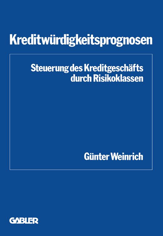 Produktbild: Kreditw&uuml;rdigkeitsprognosen
