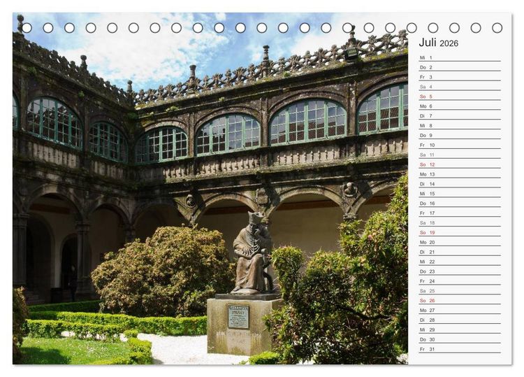 Produktbild: Der Nordwesten Spaniens (Tischkalender 2026 DIN A5 quer), CALVENDO Monatskalender