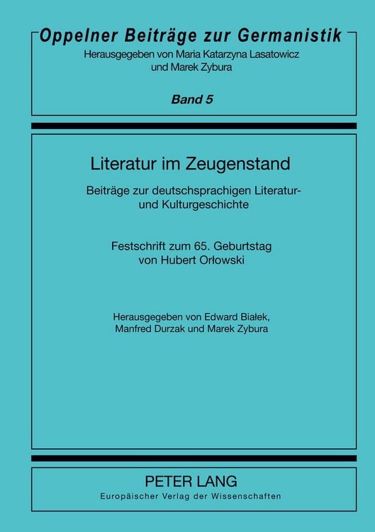 Produktbild: Literatur im Zeugenstand