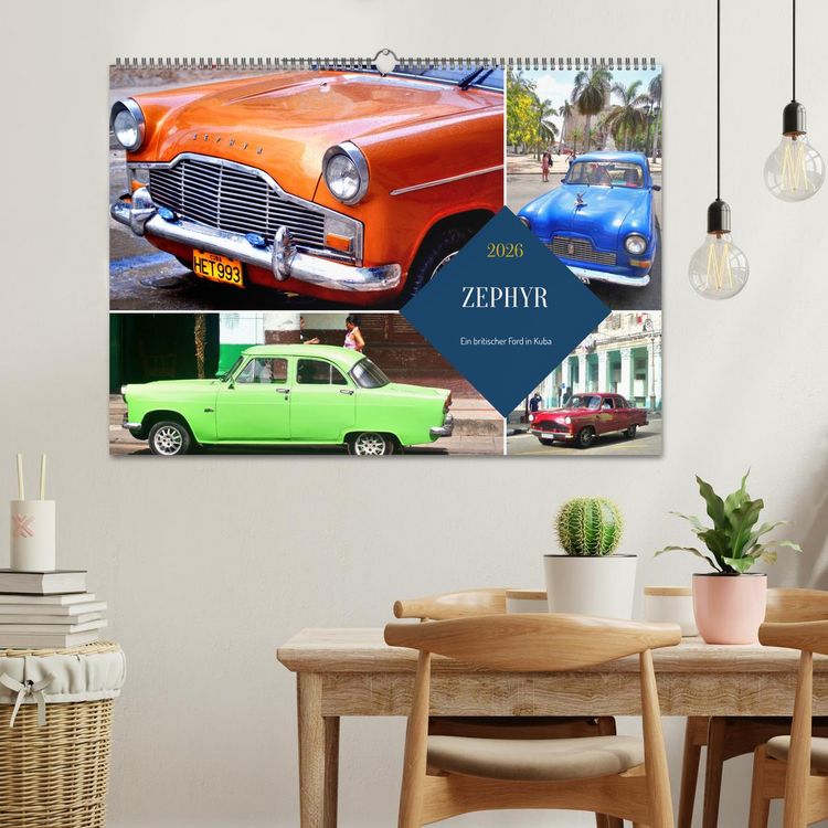 Produktbild: ZEPHYR - Ein britischer Ford in Kuba (Wandkalender 2026 DIN A2 quer), CALVENDO Monatskalender