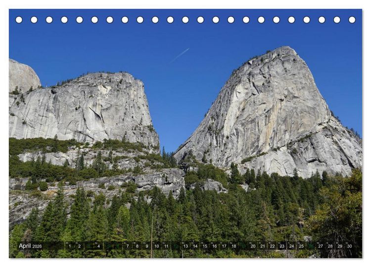 Produktbild: Yosemite Nationalpark (Tischkalender 2026 DIN A5 quer), CALVENDO Monatskalender