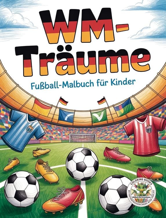 Produktbild: WM-Tr&auml;ume - Fu&szlig;ball-Malbuch f&uuml;r Kinder