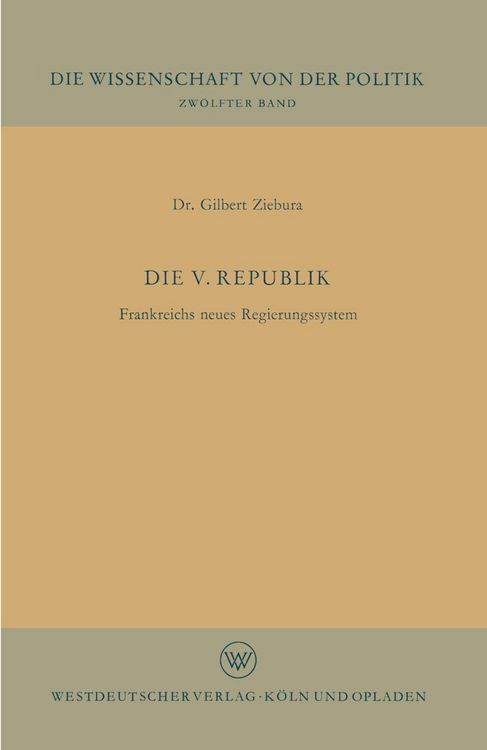 Produktbild: Die V. Republik