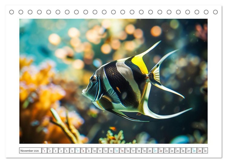 Produktbild: Exotische Fische (Tischkalender 2026 DIN A5 quer), CALVENDO Monatskalender