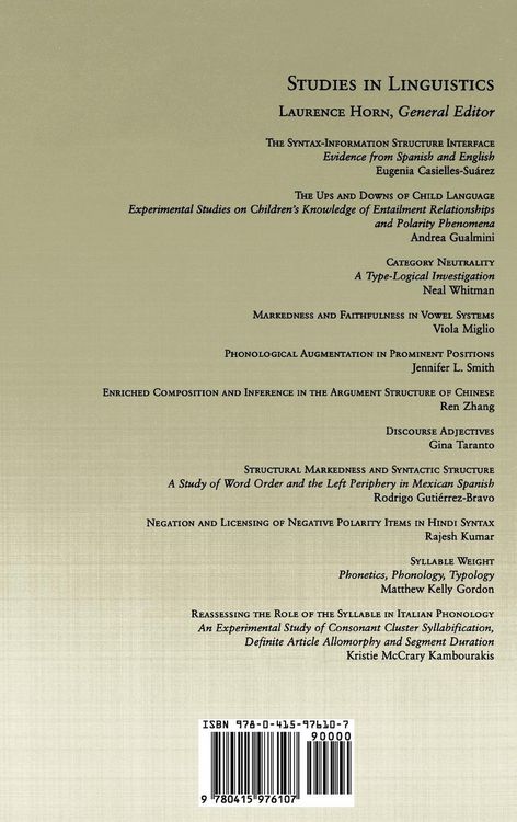 Produktbild: Reassessing the Role of the Syllable in Italian Phonology